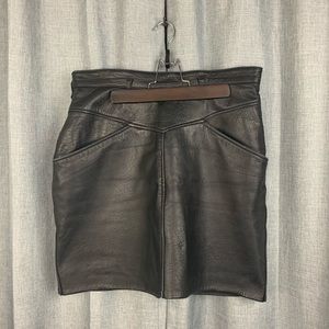 Faux Leather Mini Skirt